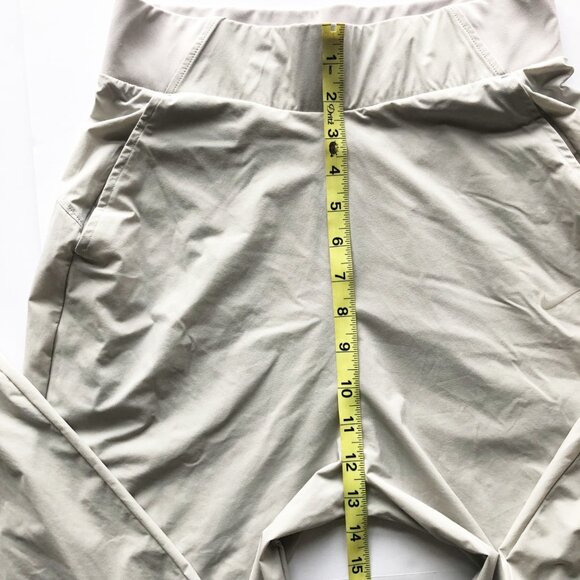 NIKE Bliss Lux Training Pants Beige Joggers Womens Small - Picture 10 of 10